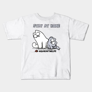 Simons Cat Stay At Home Kids T-Shirt